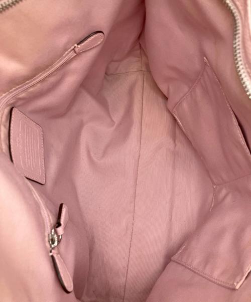 COACH（コーチ）COACH (コーチ) ショルダーバッグ ベージュ×ピンクの古着・服飾アイテム