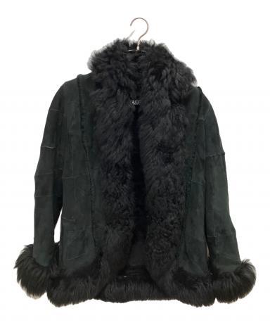 中古・古着通販】GUCCI (グッチ) ムートンジャケット ブラック サイズ