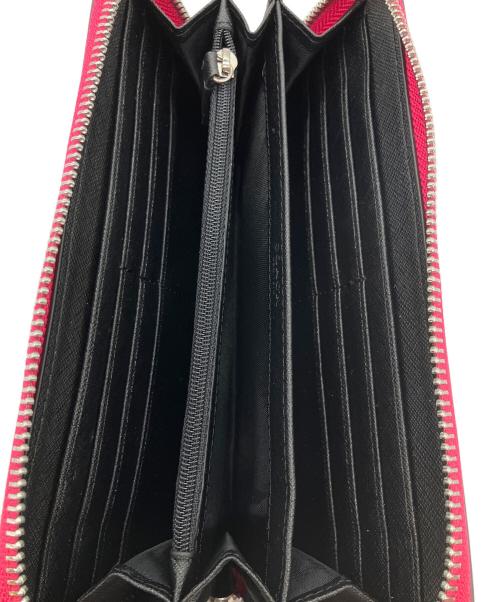 COACH（コーチ）COACH (コーチ) PEANUTS (ピーナッツ) ラウンドファスナーウォレット ピンクの古着・服飾アイテム