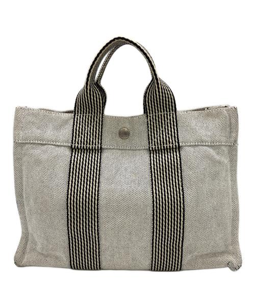HERMES（エルメス）HERMES (エルメス) ニューフールトゥPM　トートバッグ グレーの古着・服飾アイテム