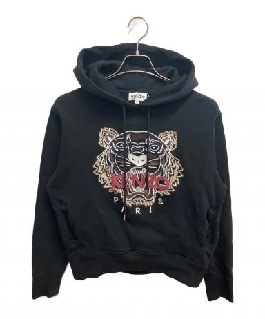 KENZO　パーカー　黒　L　フーディ　新品未使用　タグ付き 中古・古着通販】KENZO (ケンゾー) パーカー ブラック サイズ:SIZE M