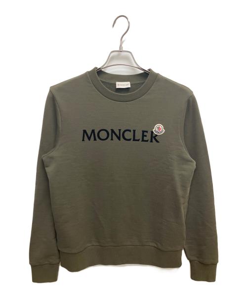 MONCLER（モンクレール）MONCLER (モンクレール) MAGLIA GIROCOLLO スウェット カーキ サイズ:SIZE Sの古着・服飾アイテム