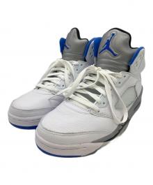 NIKE（ナイキ）の古着「AIR JORDAN 5 RETRO（ナイキ エアジョーダン 5 レトロ）」｜ホワイト×ブルー