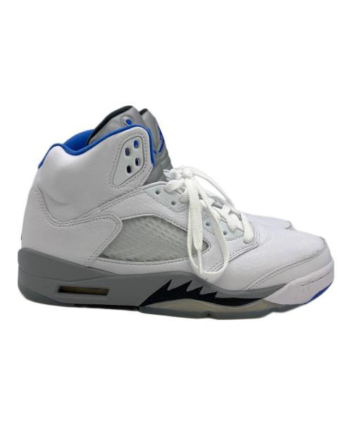 NIKE（ナイキ）NIKE (ナイキ) AIR JORDAN 5 RETRO（ナイキ エアジョーダン 5 レトロ） ホワイト×ブルー サイズ:SIZE 27cmの古着・服飾アイテム