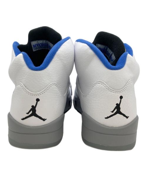 NIKE（ナイキ）NIKE (ナイキ) AIR JORDAN 5 RETRO（ナイキ エアジョーダン 5 レトロ） ホワイト×ブルー サイズ:SIZE 27cmの古着・服飾アイテム