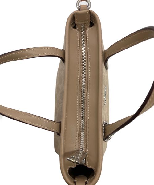 COACH（コーチ）COACH (コーチ) シグネチャー シティ ミニトートバッグ 2WAYショルダーバッグ ベージュの古着・服飾アイテム