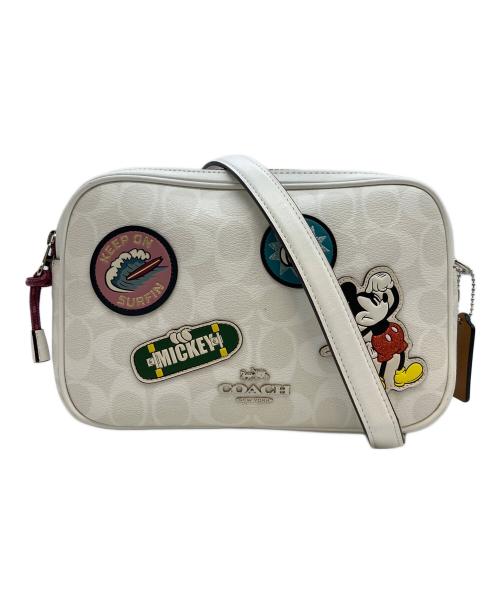 COACH（コーチ）COACH (コーチ) DISNEY (ディズニー) シグネチャー ショルダーバッグ ホワイトの古着・服飾アイテム