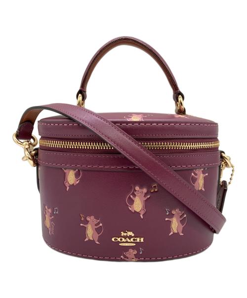 COACH（コーチ）COACH (コーチ) 2WAYショルダーバッグ パープルの古着・服飾アイテム