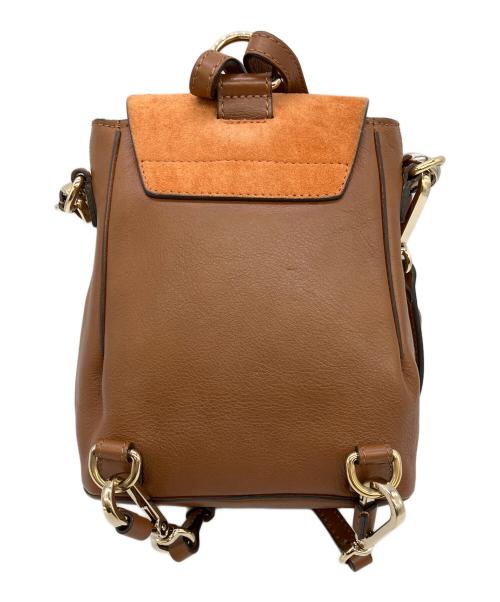 Chloe（クロエ）Chloe (クロエ) FAYE 2WAYバッグ ブラウン×オレンジの古着・服飾アイテム
