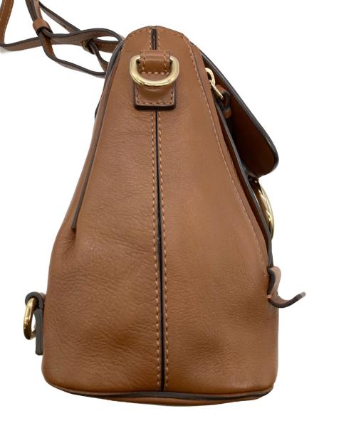 Chloe（クロエ）Chloe (クロエ) FAYE 2WAYバッグ ブラウン×オレンジの古着・服飾アイテム
