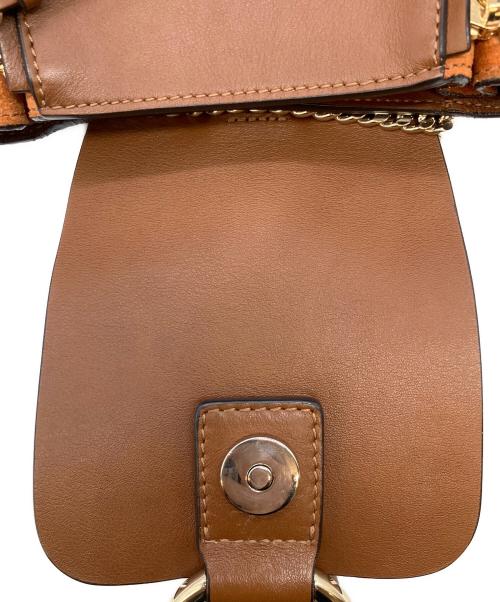 Chloe（クロエ）Chloe (クロエ) FAYE 2WAYバッグ ブラウン×オレンジの古着・服飾アイテム
