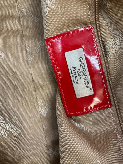 GHERARDINI（ゲラルディーニ）GHERARDINI (ゲラルディーニ) ミニボストンバッグ レッドの古着・服飾アイテム