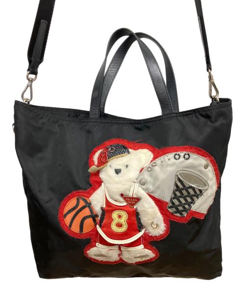 PRADA（プラダ）PRADA (プラダ) 2WAYバッグ ブラックの古着・服飾アイテム