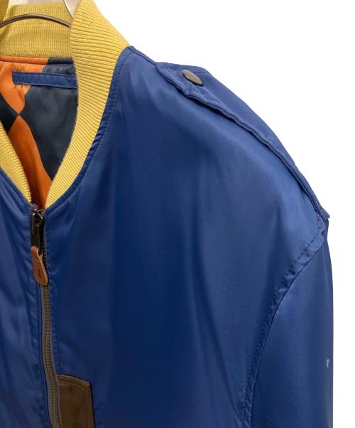 THREE FACE（スリーフェイス）THREE FACE (スリーフェイス) ラインクルーマンジャケット ネイビー×オレンジ サイズ:SIZE Lの古着・服飾アイテム