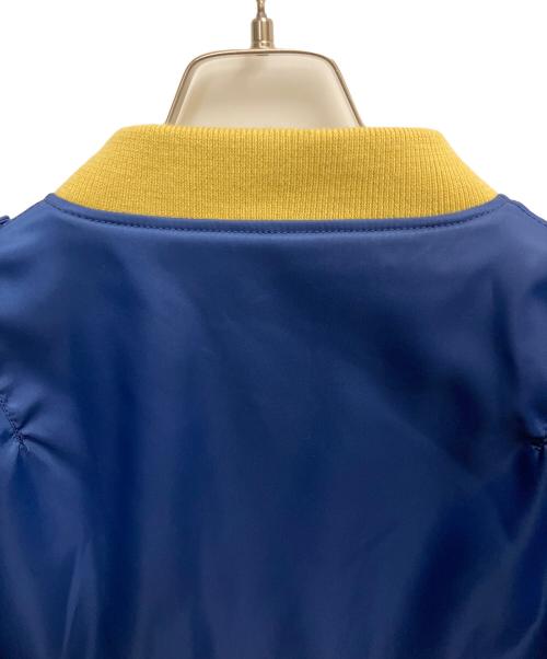 THREE FACE（スリーフェイス）THREE FACE (スリーフェイス) ラインクルーマンジャケット ネイビー×オレンジ サイズ:SIZE Lの古着・服飾アイテム