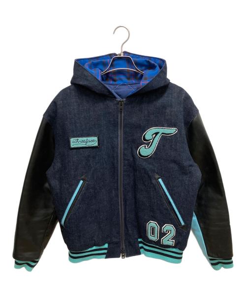 THREE FACE（スリーフェイス）THREE FACE (スリーフェイス) 切替ジャケット インディゴブラック サイズ:SIZE Lの古着・服飾アイテム