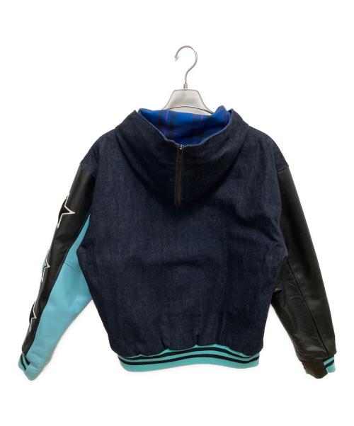 THREE FACE（スリーフェイス）THREE FACE (スリーフェイス) 切替ジャケット インディゴブラック サイズ:SIZE Lの古着・服飾アイテム