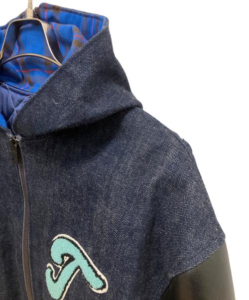 THREE FACE（スリーフェイス）THREE FACE (スリーフェイス) 切替ジャケット インディゴブラック サイズ:SIZE Lの古着・服飾アイテム