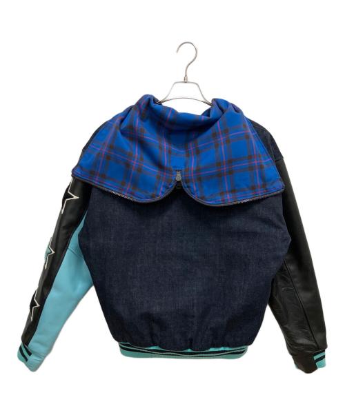 THREE FACE（スリーフェイス）THREE FACE (スリーフェイス) 切替ジャケット インディゴブラック サイズ:SIZE Lの古着・服飾アイテム