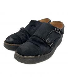 foot the coacher（フットザコーチャー）の古着「レザーシューズ」｜ブラック