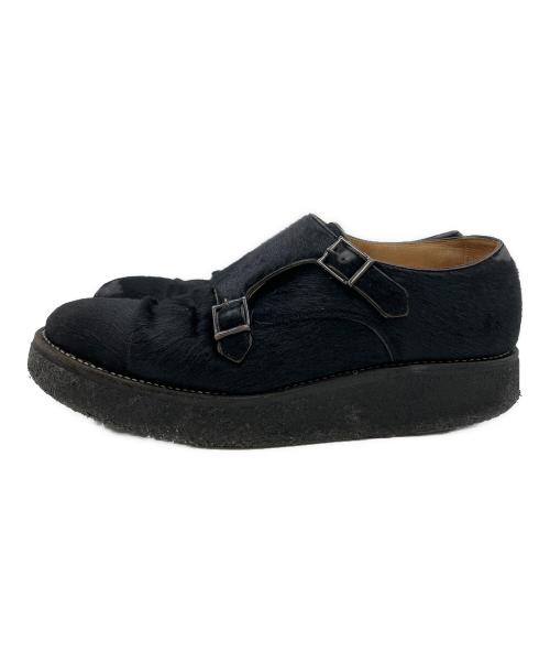 foot the coacher（フットザコーチャー）foot the coacher (フットザコーチャー) レザーシューズ ブラック サイズ:SIZE 3の古着・服飾アイテム