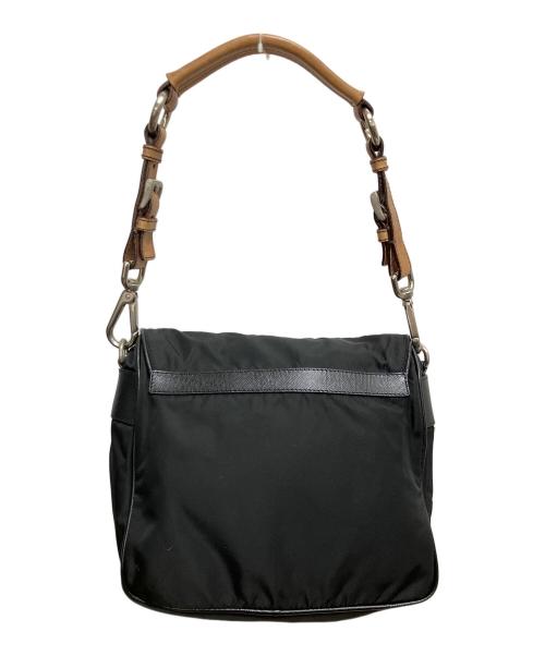 PRADA（プラダ）PRADA (プラダ) ワンショルダーバッグ ブラック×ブラウンの古着・服飾アイテム
