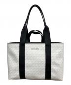 MICHAEL KORSマイケル・コース）の古着「2WAYトートバッグ」｜ホワイト×ブラック