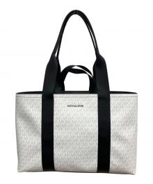 MICHAEL KORS（マイケル・コース）の古着「2WAYトートバッグ」｜ホワイト×ブラック