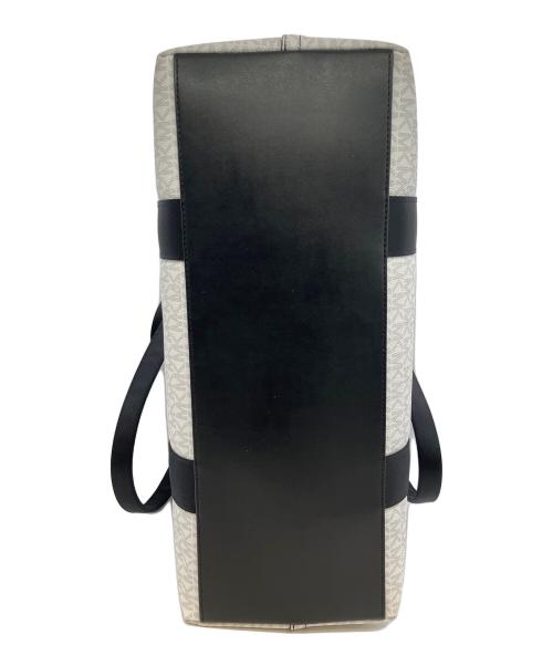 MICHAEL KORS（マイケル・コース）MICHAEL KORS (マイケル・コース) 2WAYトートバッグ ホワイト×ブラックの古着・服飾アイテム