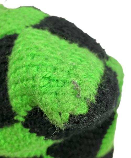 MARNI MARKET（マルニ マーケット）MARNI MARKET (マルニ マーケット) ダイヤモンドバッグ ハンドバッグ グリーン×ブラックの古着・服飾アイテム