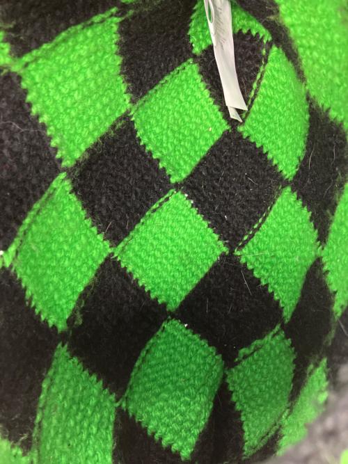 MARNI MARKET（マルニ マーケット）MARNI MARKET (マルニ マーケット) ダイヤモンドバッグ ハンドバッグ グリーン×ブラックの古着・服飾アイテム