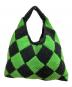 MARNI MARKET (マルニ マーケット) ダイヤモンドバッグ ハンドバッグ グリーン×ブラック：10000円