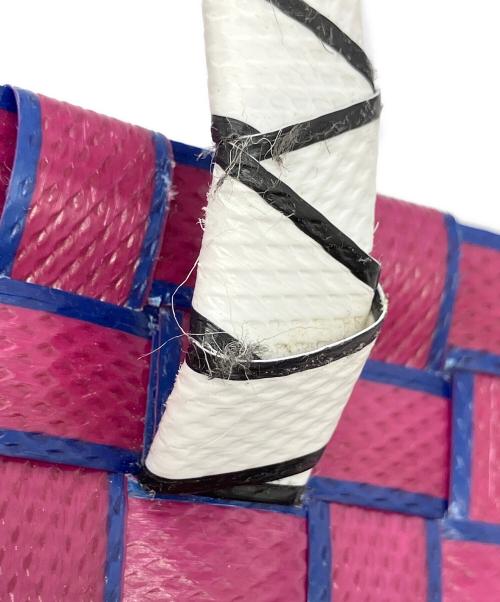 MARNI（マルニ）MARNI (マルニ) カゴバッグ パープル×ホワイトの古着・服飾アイテム