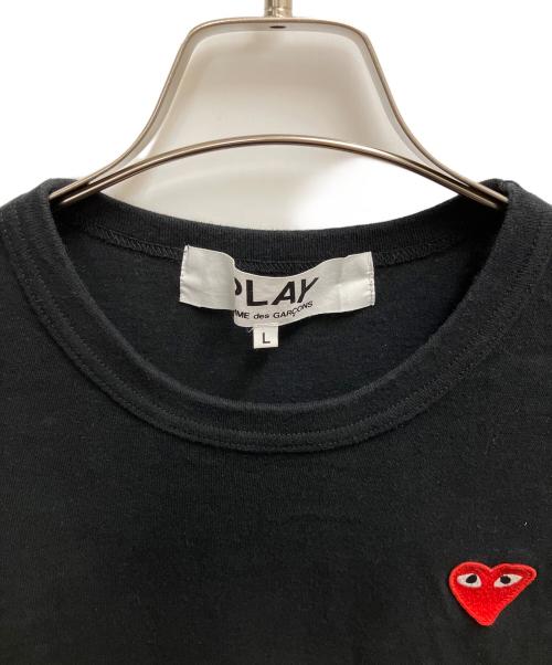 PLAY COMME des GARCONS（プレイコムデギャルソン）PLAY COMME des GARCONS (プレイコムデギャルソン) 長袖カットソー ブラック サイズ:SIZE Lの古着・服飾アイテム