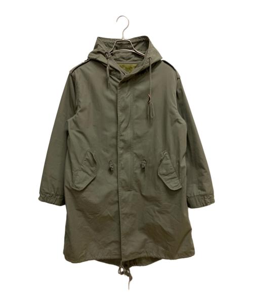 HOUSTON（ヒューストン）HOUSTON (ヒューストン) モッズコート オリーブ サイズ:SIZE XXSの古着・服飾アイテム