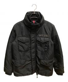 ALPHA INDUSTRIES（アルファインダストリーズ）の古着「M-65 リブジャケット 中綿ジャケット」｜ブラック