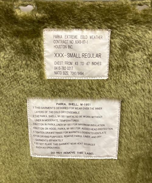 HOUSTON（ヒューストン）HOUSTON (ヒューストン) ミリタリーコート カーキ サイズ:SIZE XXXSの古着・服飾アイテム