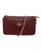 COACHコーチ）の古着「ポピー クロスボディ バッグ 2WAYバッグ　」｜エンジ