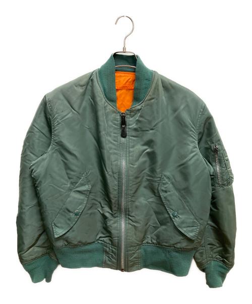 PATRIOT UNIFORMS（パトリオットユニフォームス）PATRIOT UNIFORMS (パトリオットユニフォームス) MA-1ジャケット グリーン サイズ:SIZE M(USA)の古着・服飾アイテム