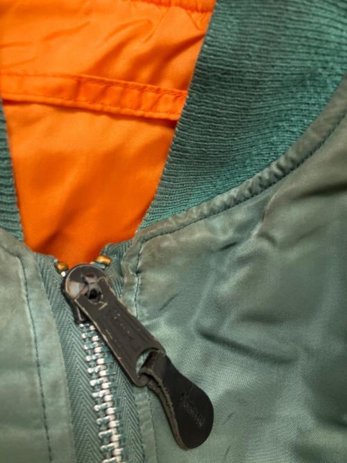 PATRIOT UNIFORMS（パトリオットユニフォームス）PATRIOT UNIFORMS (パトリオットユニフォームス) MA-1ジャケット グリーン サイズ:SIZE M(USA)の古着・服飾アイテム