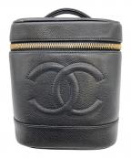 CHANELシャネル）の古着「バニティバッグ　コスメポーチ」｜ブラック