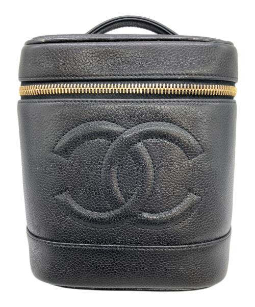 CHANEL（シャネル）CHANEL (シャネル) バニティバッグ　コスメポーチ ブラックの古着・服飾アイテム