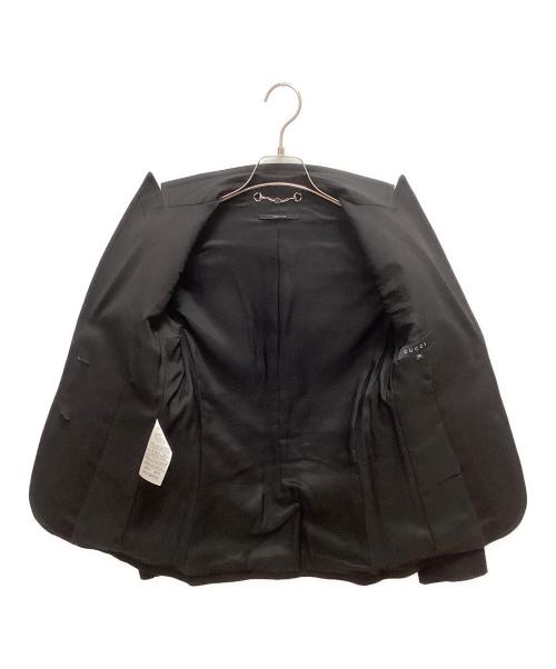 GUCCI（グッチ）GUCCI (グッチ) テーラードジャケット ブラック サイズ:SIZE 36の古着・服飾アイテム