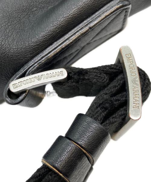 EMPORIO ARMANI（エンポリオアルマーニ）EMPORIO ARMANI (エンポリオアルマーニ) ショルダーバッグ ブラックの古着・服飾アイテム
