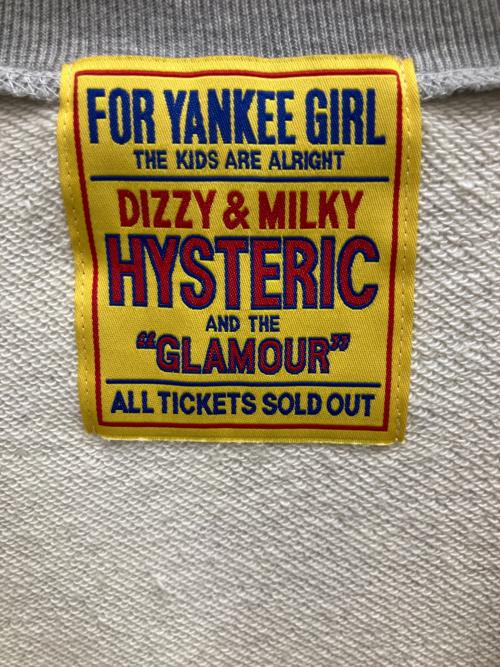 Hysteric Glamour（ヒステリックグラマー）Hysteric Glamour (ヒステリックグラマー) ジップアップスウェット グレー サイズ:SIZE Free 未使用品の古着・服飾アイテム