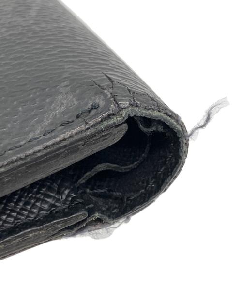 LOUIS VUITTON（ルイ ヴィトン）LOUIS VUITTON (ルイ ヴィトン) モノグラム・エクリプス　ポルトフォイユ ミュルティプル 2つ折り札入れ ブラックの古着・服飾アイテム