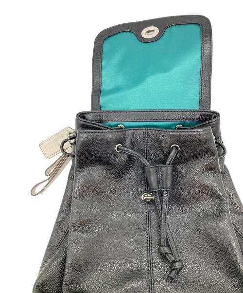 COACH（コーチ）COACH (コーチ) レザーリュック ブラックの古着・服飾アイテム