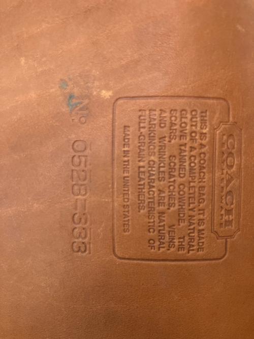 COACH（コーチ）COACH (コーチ) 巾着ショルダーバッグ ブラウンの古着・服飾アイテム
