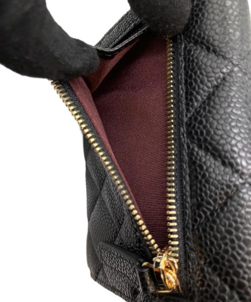 CHANEL（シャネル）CHANEL (シャネル) マトラッセ　3つ折り財布 ブラックの古着・服飾アイテム
