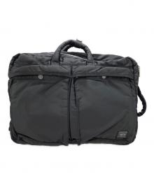 PORTER（ポーター）の古着「タンカー　3WAY DOCUMENT BAG W zip」｜ブラック